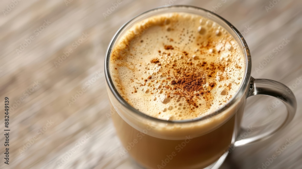 A creamy latte blends espresso with steamed milk for a smooth drink A creamy latte blends espresso with steamed milk for a smooth drink
