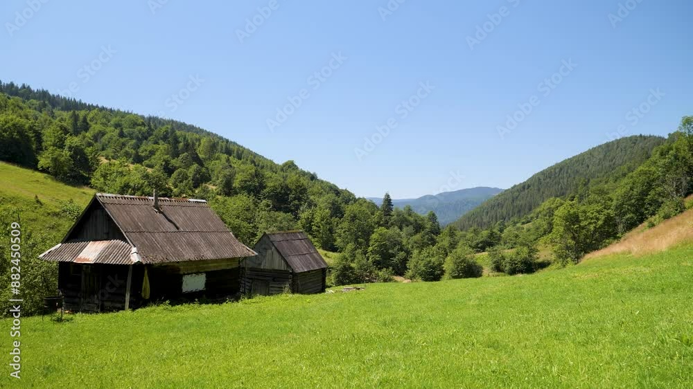 Old abandoned house in the Carpathian mountains Old abandoned house in the Carpathian mountains