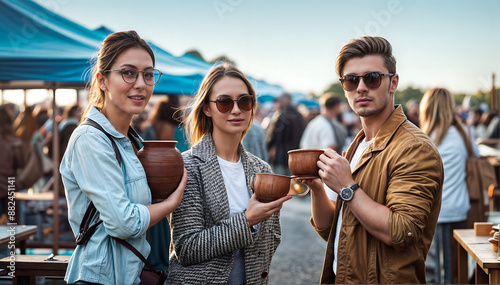 Friends at Flea Market © Furqan