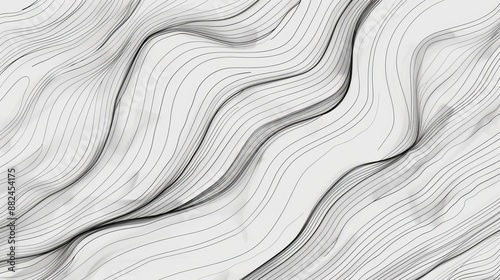 This artwork displays seamless wavy striped abstract lines, creating a fluid sense of movement and rhythm, portraying a harmonious and continuous visual flow.