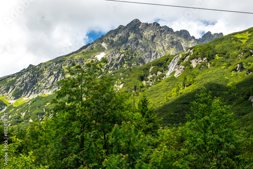 Fototapeta Naklejka Na Ścianę i Meble -  Mountains in Tatra National Park, Poland. Summer landscape.