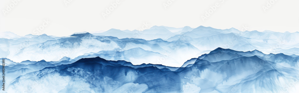 A mountain range with blue water in the background A mountain range with blue water in the background