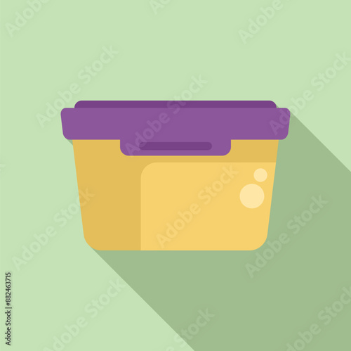 Plastic lunch box keeping food fresh for later, perfect for taking lunch to work or school