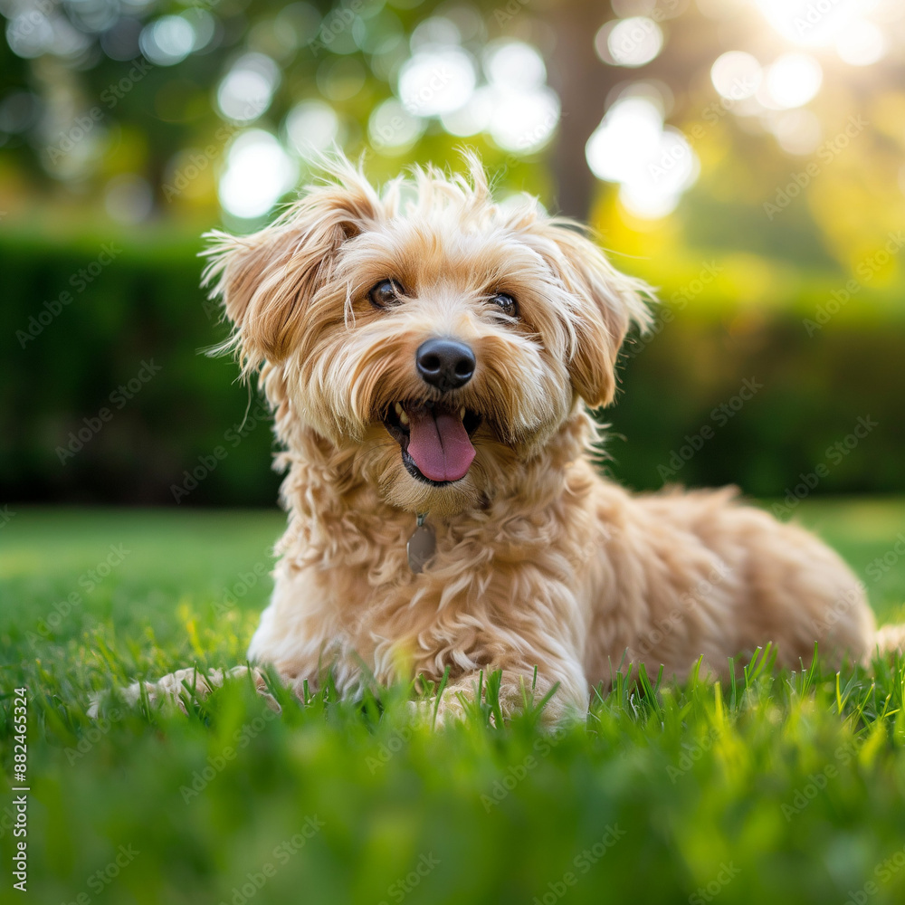 dog in the grass dog in the grass