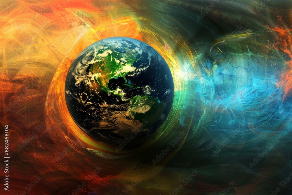 Abstract design portraying the concept of global decept Abstract design portraying the concept of global decept