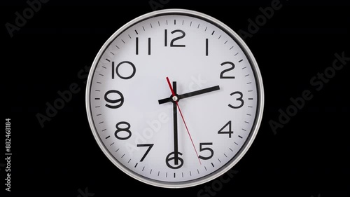 Wallpaper Mural clock passing 12 hours in stop motion Torontodigital.ca