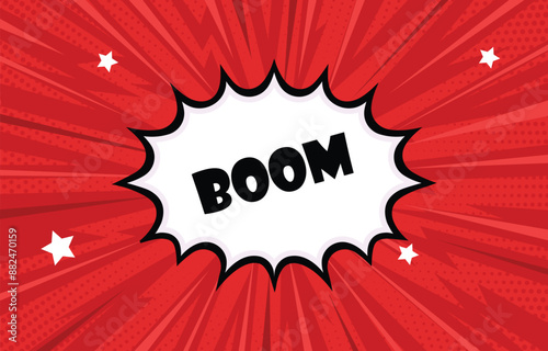 boom comic background illustration