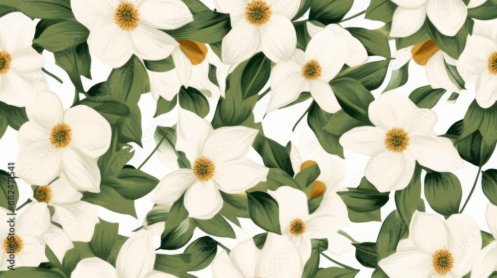 Obraz premium The dazzling elegance of the Bellflower pattern brings the atmosphere to life, making this background feel lively and loving.
