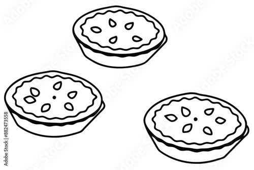 Quiche Line Art Artistic Drawing