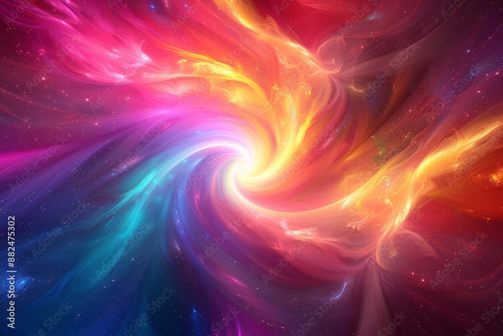 The Beauty of Dazzling Nebula Rotation: The Charm of Cosmic Nebula: Dazzling Rotating Wallpaper Background, an abstract wallpaper background that stuns the universe, aims to become a bestseller