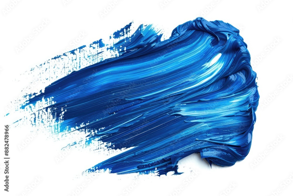 A detailed view of blue paint on a white surface A detailed view of blue paint on a white surface