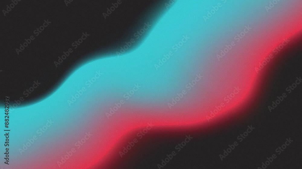Grainy Animated gradient background, noise texture color waves, cyan and red Grainy Animated gradient background, noise texture color waves, cyan and red