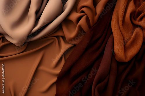 Elegant Display of Warm Brown Gradient - From Dark Coffee to Light Caramel photo