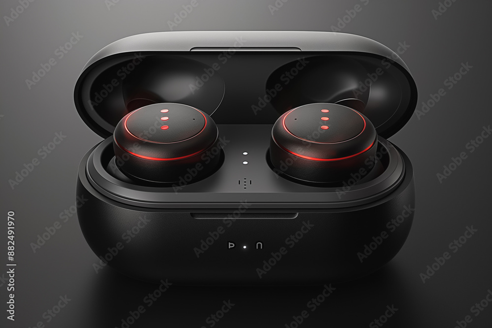 Compact Black Wireless Earbuds in Charging Case with Sleek Design
Compact Black Wireless Earbuds in Charging Case with Sleek Design