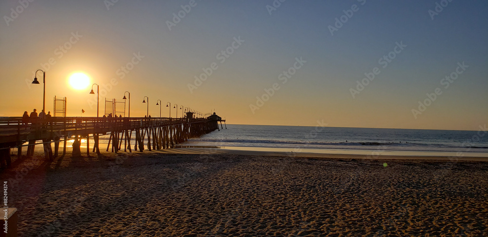 Fototapeta premium sunset at the beach