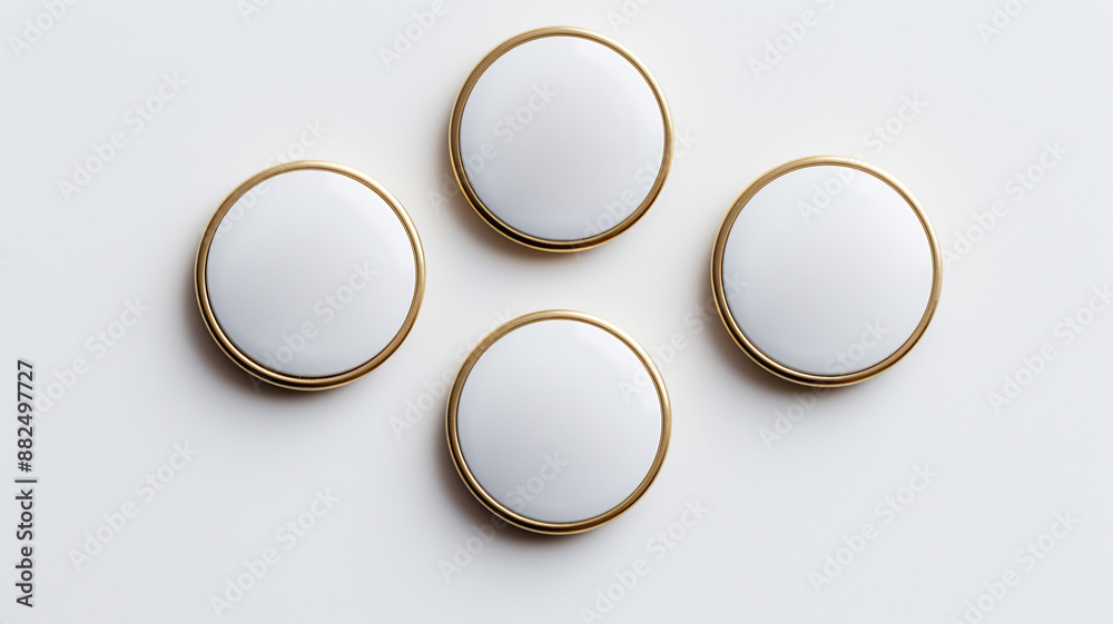 An Elegant Photography Aesthetic Mockup of Badges with Stylish Display for Creative Designs. Perfect for portfolio presentations, product showcases, marketing materials, and social media posts.