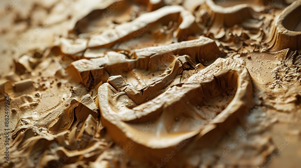 Abstract Texture of Brown Clay Abstract Texture of Brown Clay