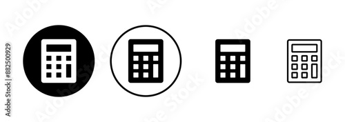Calculator icon vector isolated on white background. Calculator vector icon. Accounting icon