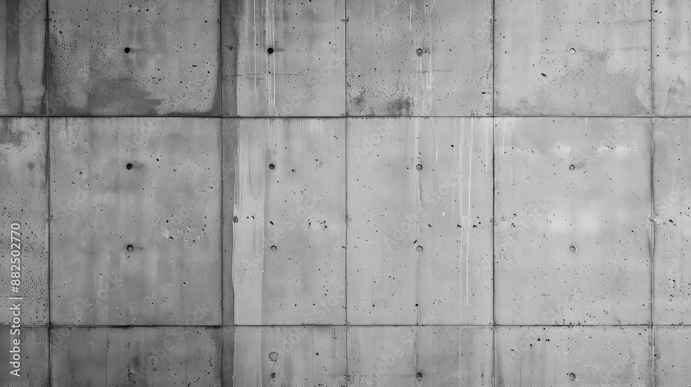 Weathered concrete wall texture with water stains and chipped edges Weathered concrete wall texture with water stains and chipped edges