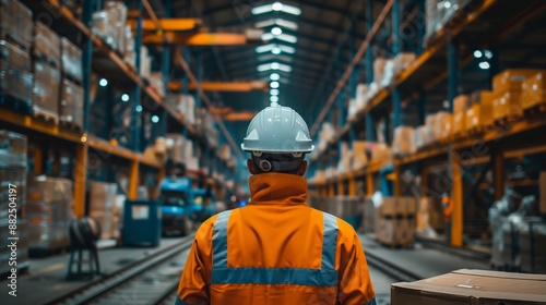 A close up photo shows an engineer inspecting the inside of an industrial machine © ifoto