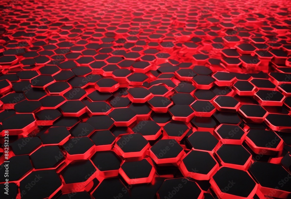 red modern technology pattern black xagon design abstract xagons background illustration red modern technology pattern black xagon design abstract xagons background illustration