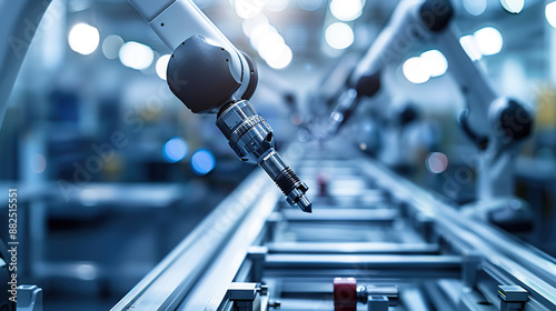 Industrial robots on the modern factory floor