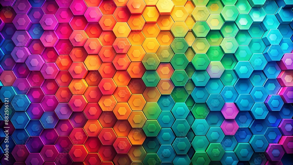 Vibrant abstract gradient background featuring intricate hexagonal textures and mesmerizing color transitions with modern, cutting-edge visual appeal. Vibrant abstract gradient background featuring intricate hexagonal textures and mesmerizing color transitions with modern, cutting-edge visual appeal.