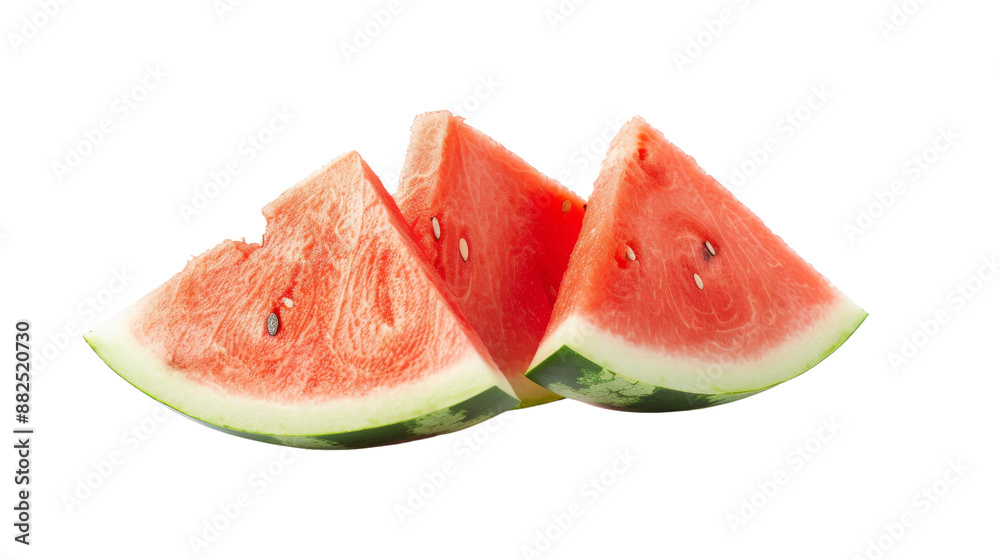 Vibrant Juicy Watermelon Wedges Isolated for Fresh Summer Vibes Vibrant Juicy Watermelon Wedges Isolated for Fresh Summer Vibes