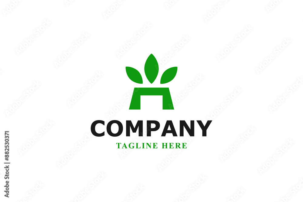 crown of green leaves minimal logo crown of green leaves minimal logo