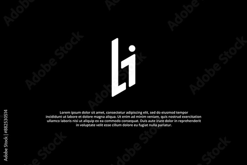 letter l j and b with black background logo