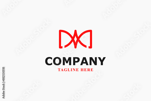 letter d a d crown minimal logo