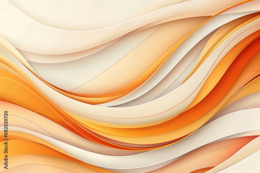 Abstract wavy pattern artwork in warm gradient tones of orange, yellow, and white. Modern and vibrant digital art design, perfect for backgrounds. Abstract wavy pattern artwork in warm gradient tones of orange, yellow, and white. Modern and vibrant digital art design, perfect for backgrounds.