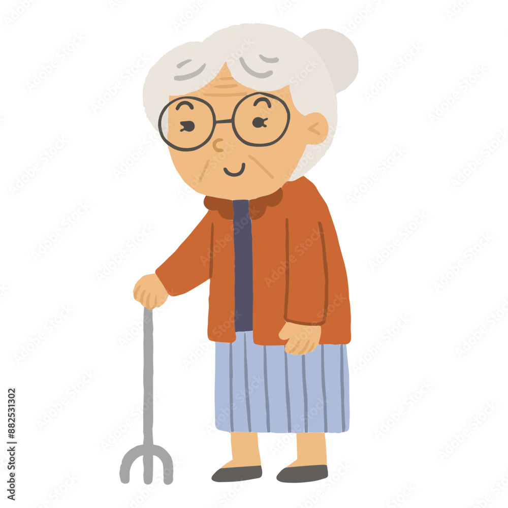 Eldelry character Illustration Eldelry character Illustration