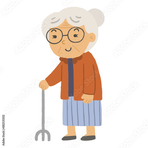 Eldelry character Illustration