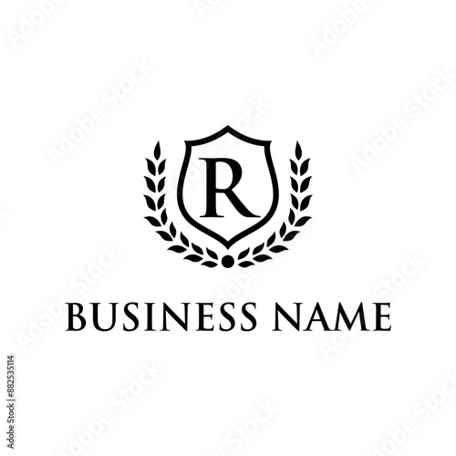 letter R law firm concept