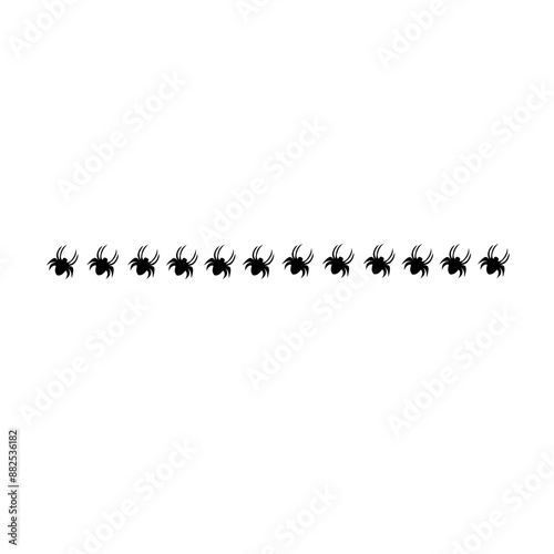 Halloween spider border