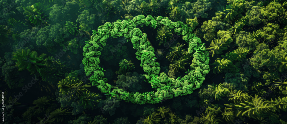 Obraz premium Circular Economy and CO2 Emissions: Renewable Resources, Recycling, and Sustainable Practices for Environmental Protection