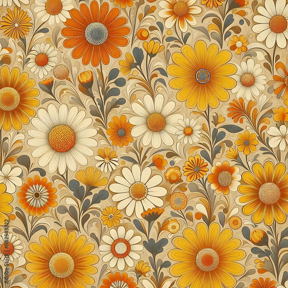Seamless flower pattern Seamless flower pattern