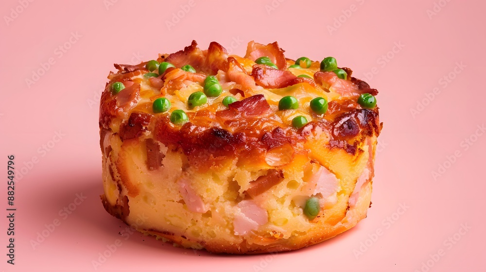 Baked Potato with Cheese, Bacon and Peas. Baked Potato with Cheese, Bacon and Peas.