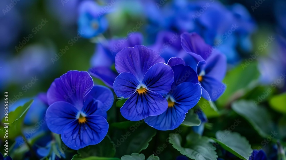 Blue violet flowers in the garden. High quality photo which is very beautiful Blue violet flowers in the garden. High quality photo which is very beautiful