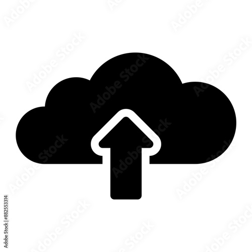 upload glyph icon