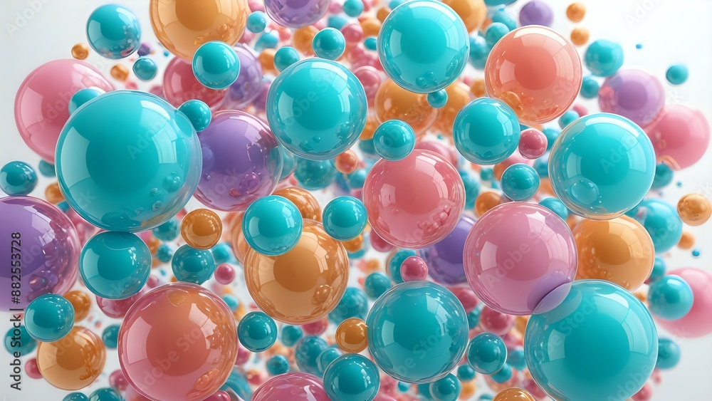 Abstract background with colorful spheres. Abstract background with colorful spheres.