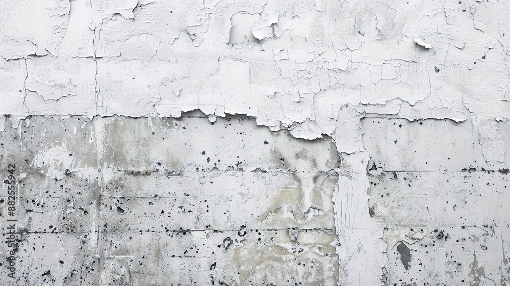 Obraz premium Photo of clean wall with concrete wall texture and white paint