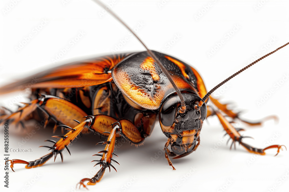 Naklejka premium Cockroach isolated on white background