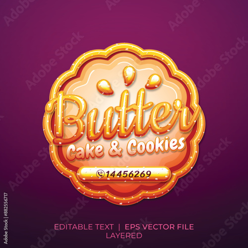 Butter bisquit Logo and Label