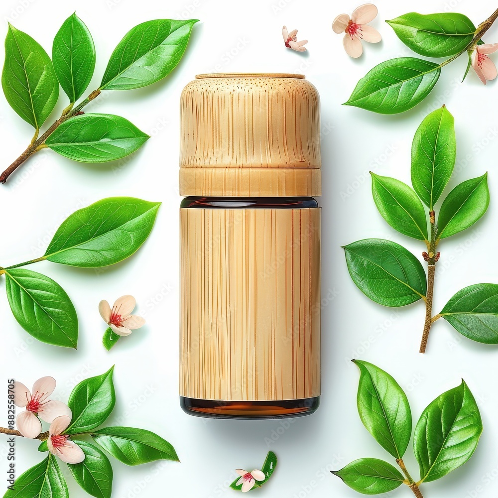 Eco-friendly natural deodorant, representing sustainable and healthy personal care. Single Object on white background Eco-friendly natural deodorant, representing sustainable and healthy personal care. Single Object on white background