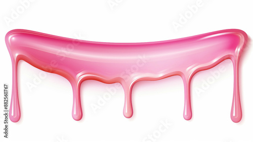 pink paint dripping