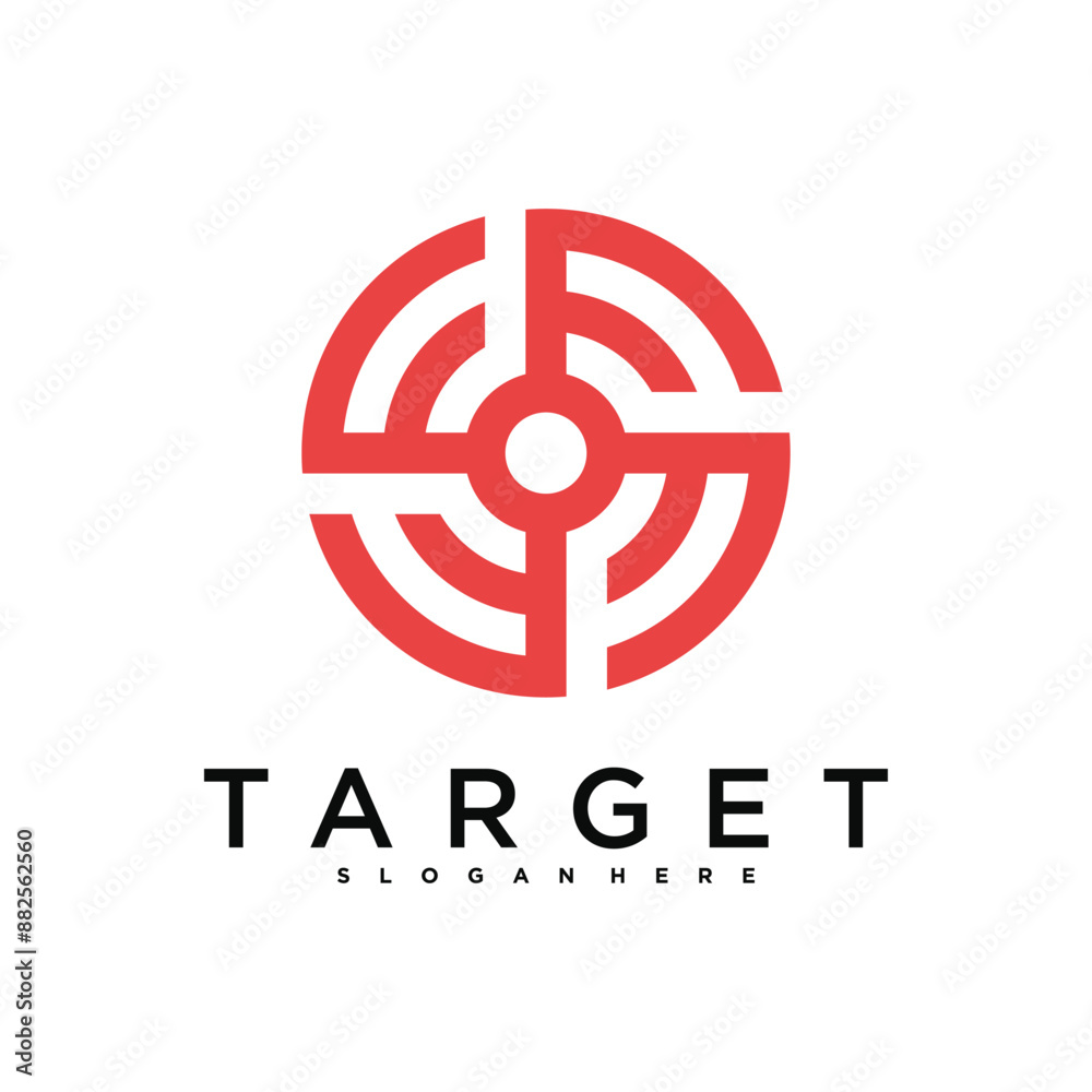 Target logo design, abstract and unique target sign. Premium Vector Target logo design, abstract and unique target sign. Premium Vector