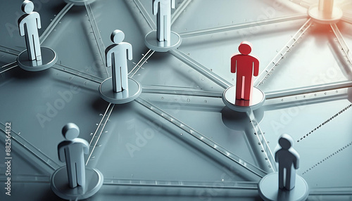 people talking in social network. Network connection for business banner, header web, or footer