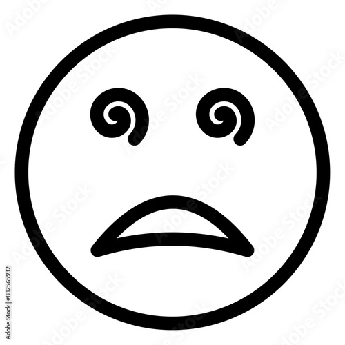 hypnotized face icon